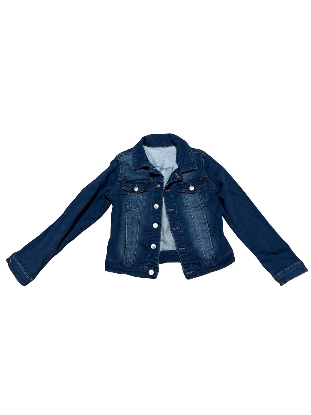 Buffalo David Bitton Kids Navy Blue Denim Jacket - Button Front
